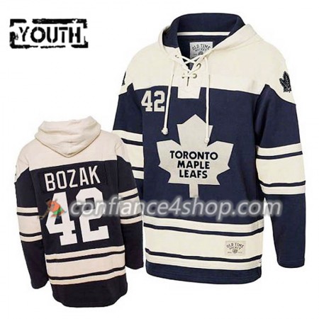 Adidas Maillot de Hockey Toronto Maple Leafs Tyler Bozak 42 Bleu Sawyer Chandails à capuchon - Enfant